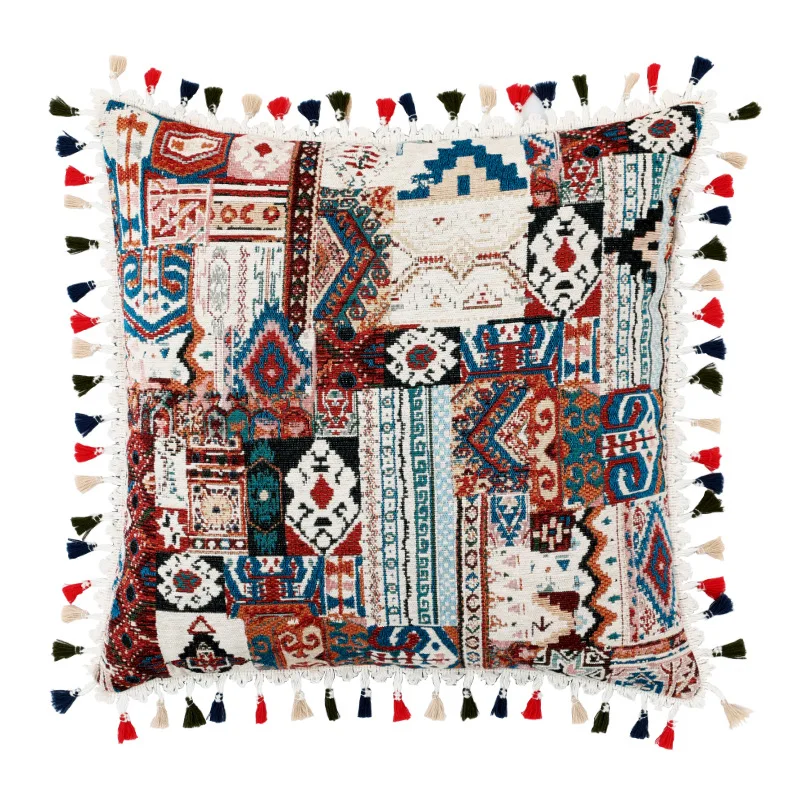 Decoration Kilim Cushion Cover Trending Boho Throw Pillow Cover Macrame Chenille Jacquard Pillow Case Bohemian Pillow Cover