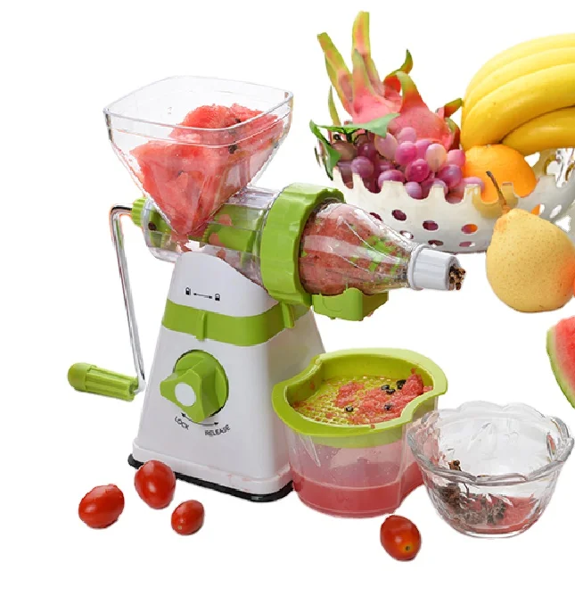 New hand operated manual slow orange juicer,Cold screw hand press vegetable juicer for better life