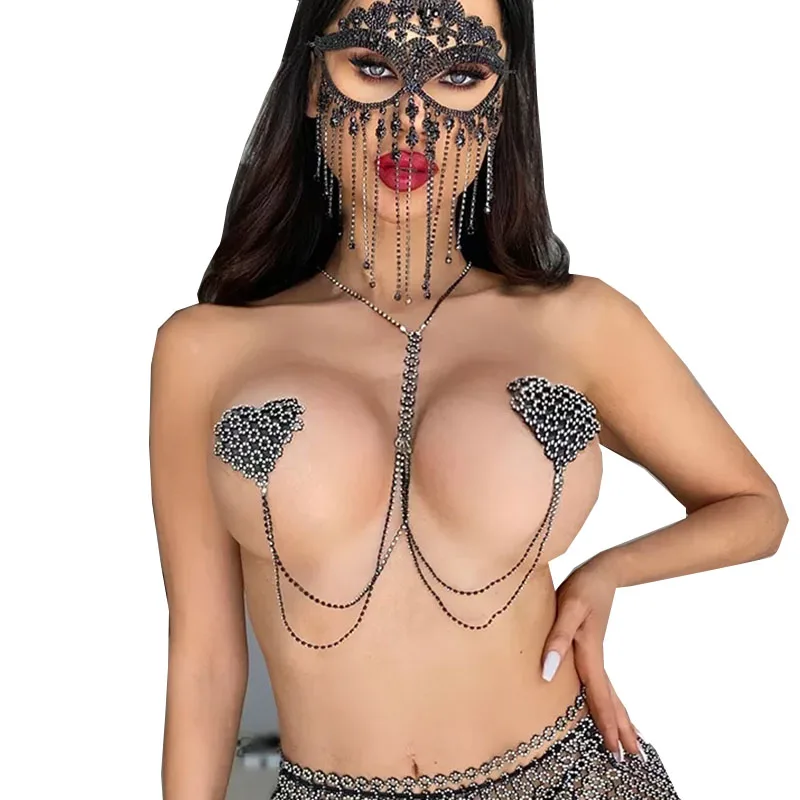 Newest Sexy Waterproof Diamond Jewel Nipple Covers For Women Reusable Pasties Bra Nipple Cover