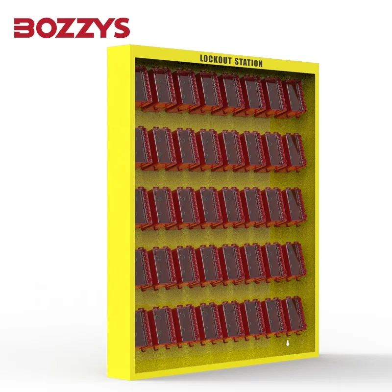 Can Accommodate 40 Boxes Safety Lockout Station Suitable for the Storage of Isolation Locks