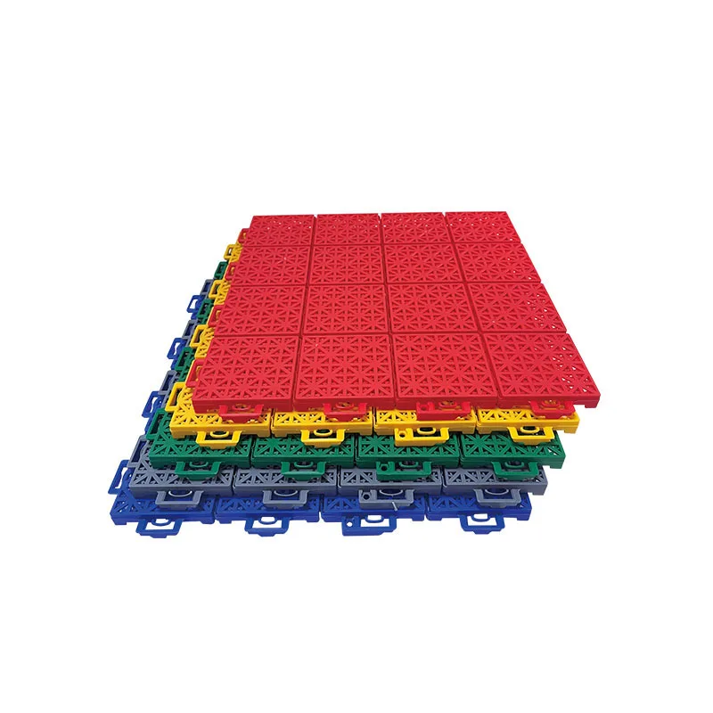 High Quality Pp Plastic Suspended Floor Children Soft Pp Easy To Assembled Plastic Outdoor Sports Flooring Pickleball Court Mat
