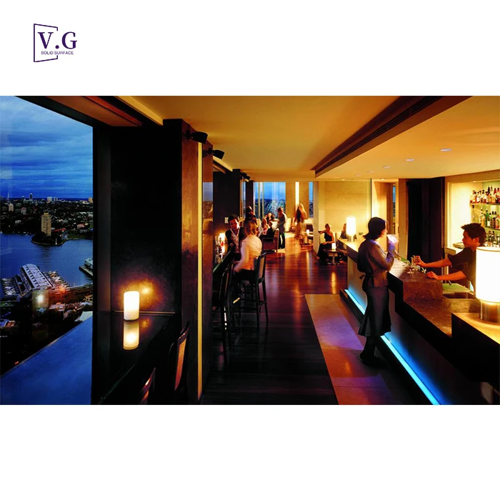 New Design Modern Coffee Shop Restaurant Furniture Gary Color Cake Display Snack Bar Counter