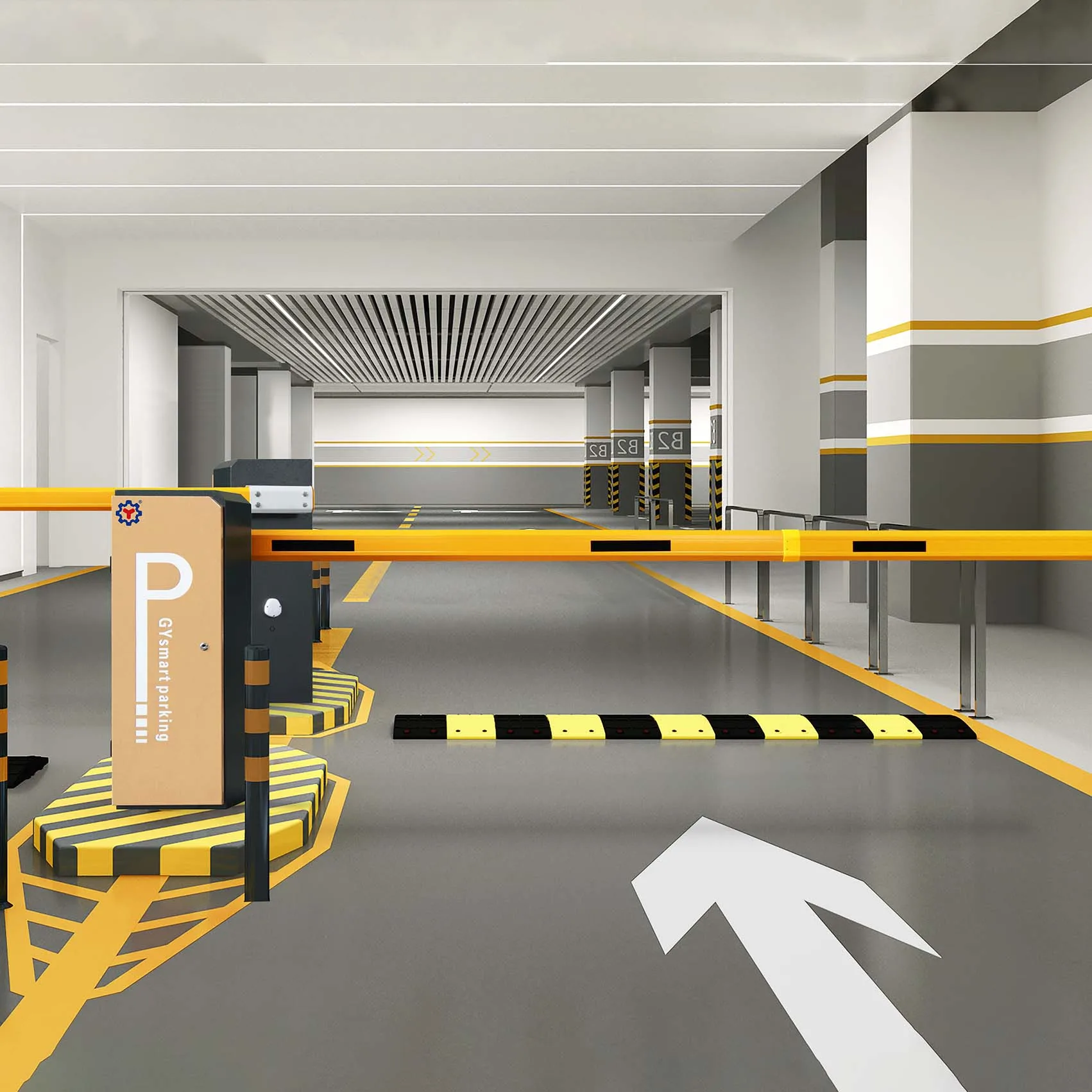 XING GUANG YI Parking System Barrier Brushless Dc Automatic Car Lot Traffic Boom Barrier Gate For Toll Entrance Factory Price