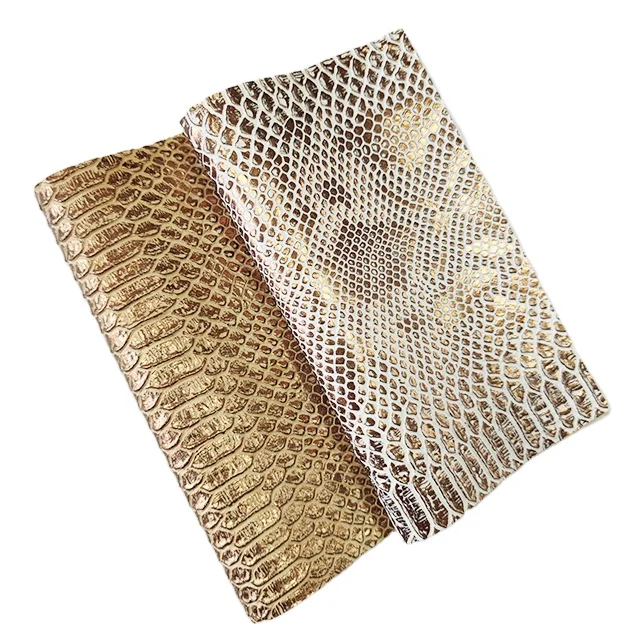 High quality crocodile and snake skin pattern pvc leather for handbag wallet phone case jewelry box