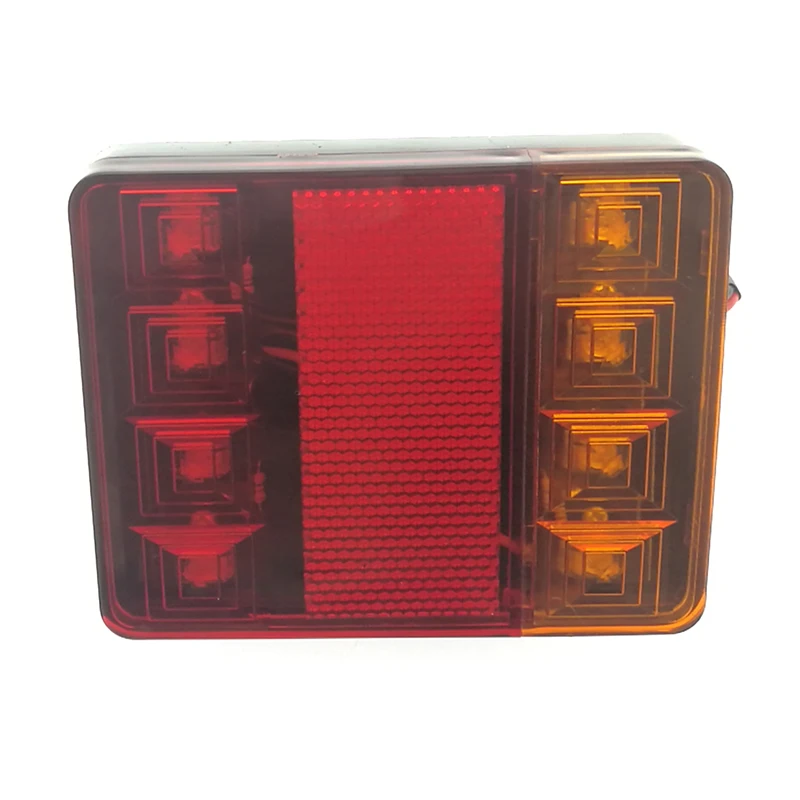 Hot Sales 12V 24v Rectangle Truck Car Trailer Boat Caravan  Tail Light with Reflector/Stop/Tail/Indicator Lamp