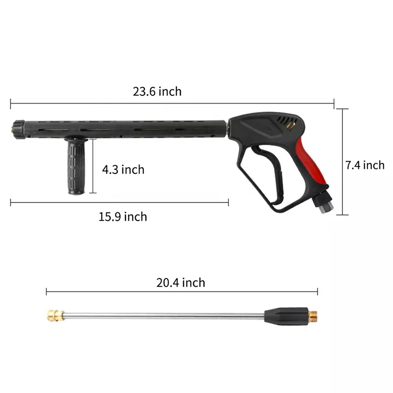 SPS  5000 PSI High-Power Car Wash Guns High Pressure Pressure Washer Gun With Extension Wand