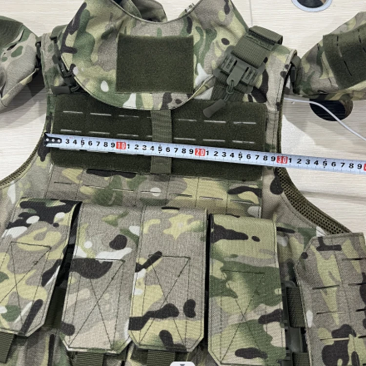 PE Full Body Vest Armor Adjustable 3A Protective Tactical Vest With Molle System IIIA Outdoor Training Fitness