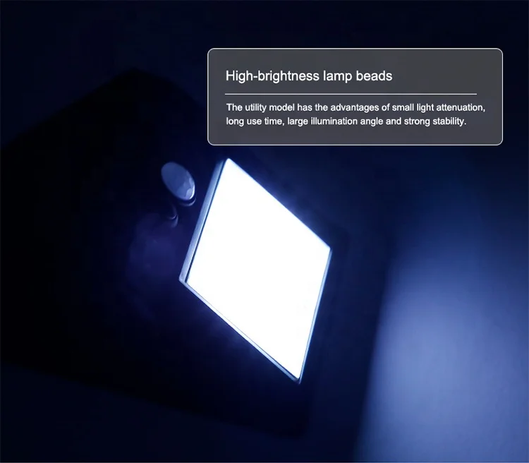 Настенный светильник COB с пассивным ик датчиком движения