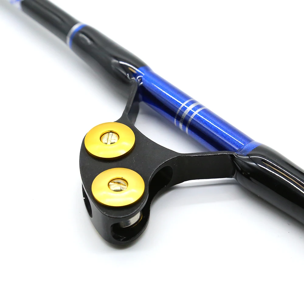 130 lbs tuna multi peace rod saltwater big game and reel heavy fiberglass fishing