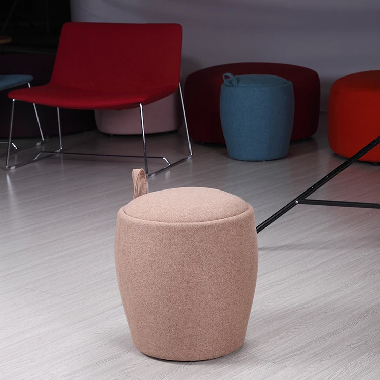 
modern folding storage ottoman small ottoman cloth stool 5195 