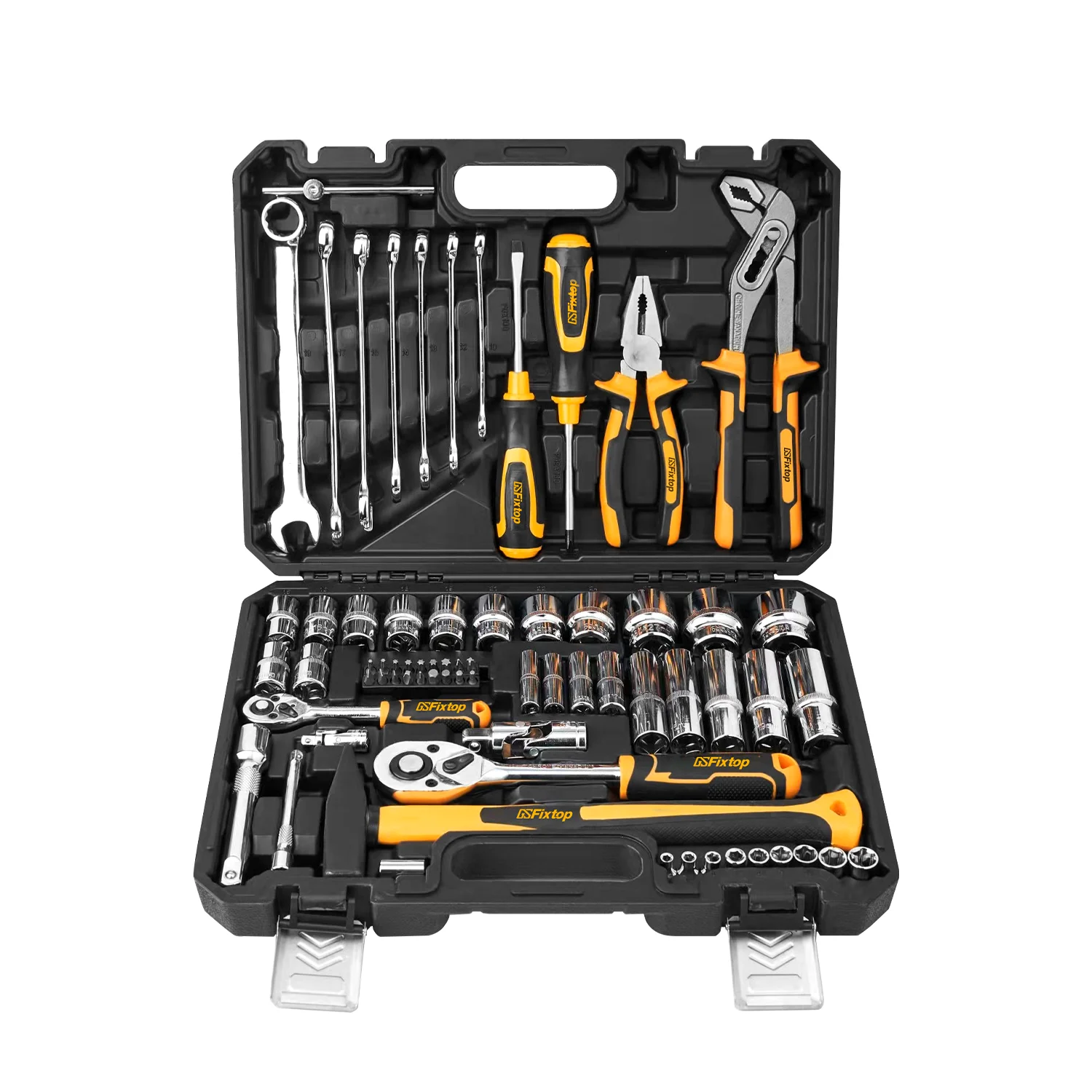Ultimate Home Construction Tools And Equipments Bundle Premium Mechanic Machine With Cordless Wrench Tool Box Spanner Set