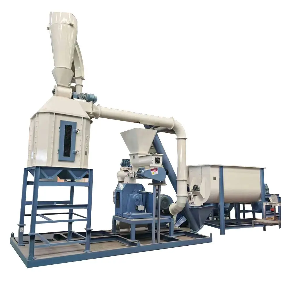 Animal Feeds Pelletizer Machine Livestock Horse Cow Chicken Feed Production Line