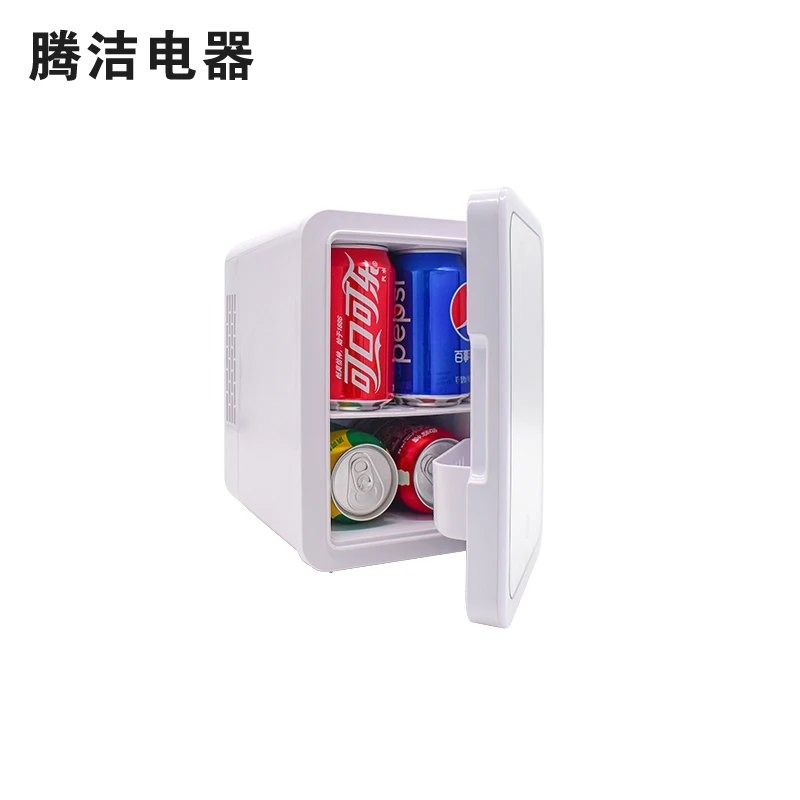 Косметический кулер, 8 л, мини-холодильник с зеркалом, стеклянная дверь, мини-кулер, автомобильный холодильник