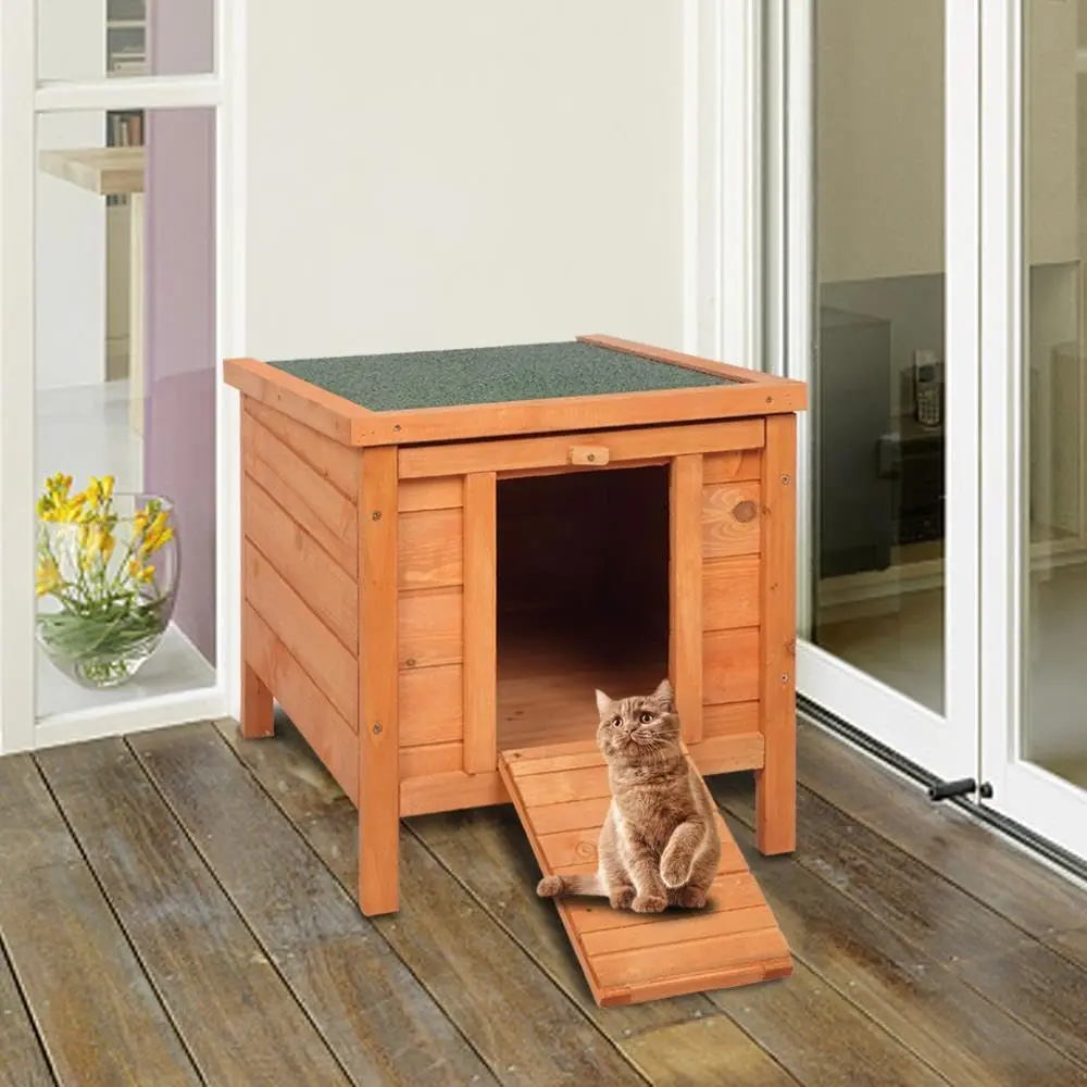 Wood Bunny Cage Rabbit Hutch Chicken Coop Pet House for Small Animals