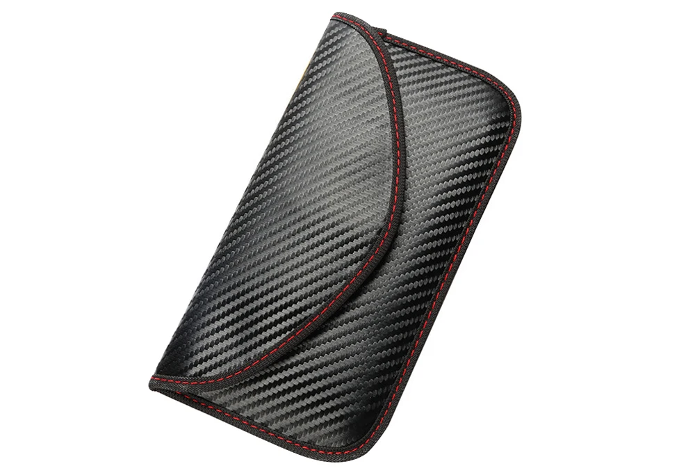 Carbon Fiber Faraday Bags for Car Keys and Cell Phone Signal Blocking Key Pouch Anti Theft Car Protection