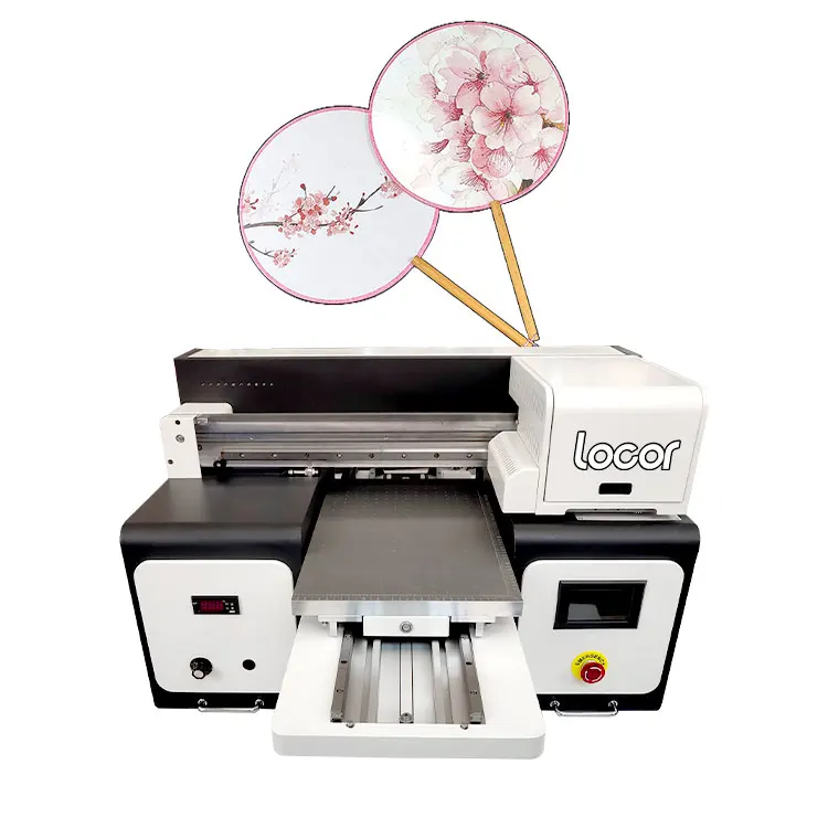 Locor Latest design UV DTF Film printer crystal label sticker printing 3D Relief effect A3 UV Flatbed Printer