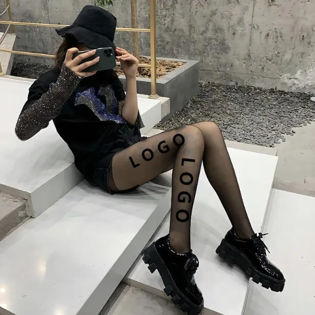 High Quality Body Stocking Sexy Fishnet Lace Bule Butterfly Print Sexy Summer Custom Printed Tights Stocking