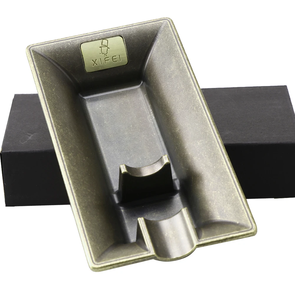 Wholesale High Grade Luxury Cigar Ashtray Metal Portable Ashtray