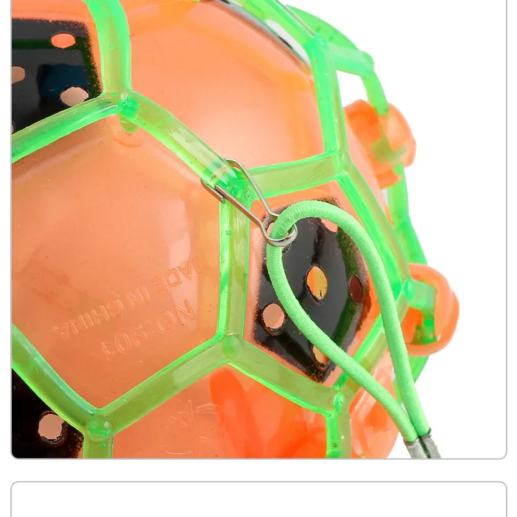 Naughty children ball with colorful LED lighting soccer toy jumping ball toys football rotation