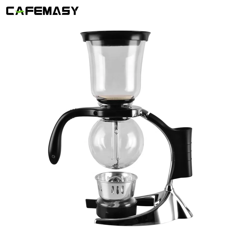 CAFEMASY New Arrival Espresso Coffee Siphon Tools Heat-Resistant Syphon Coffee Maker 3 Cups Coffee Syphon