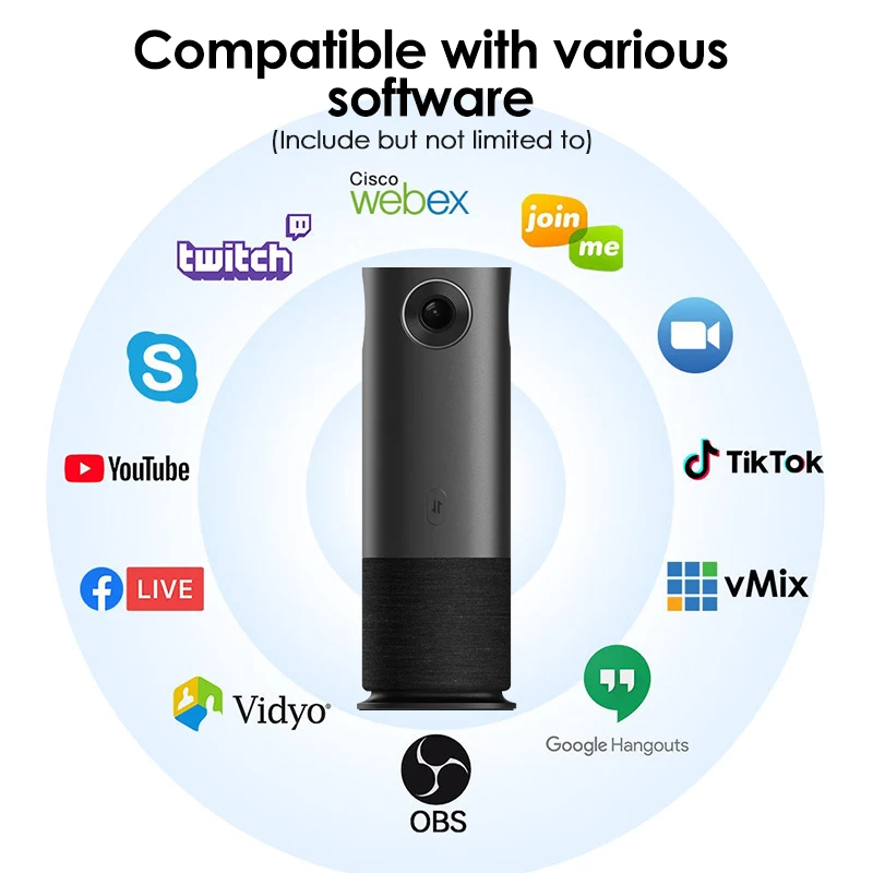 Digital video cameras 4k professional 360 degree video donference camera