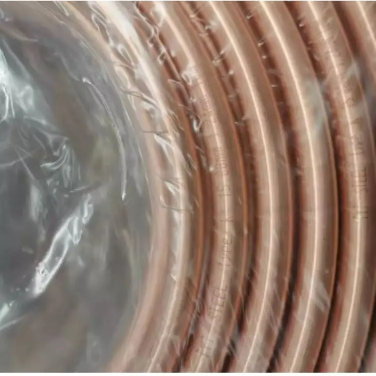 Copper coil pipe ASTM B280 C12200 c2400 pancake copper coil tube air conditioning refrigeration copper coil pipes AC tube strip