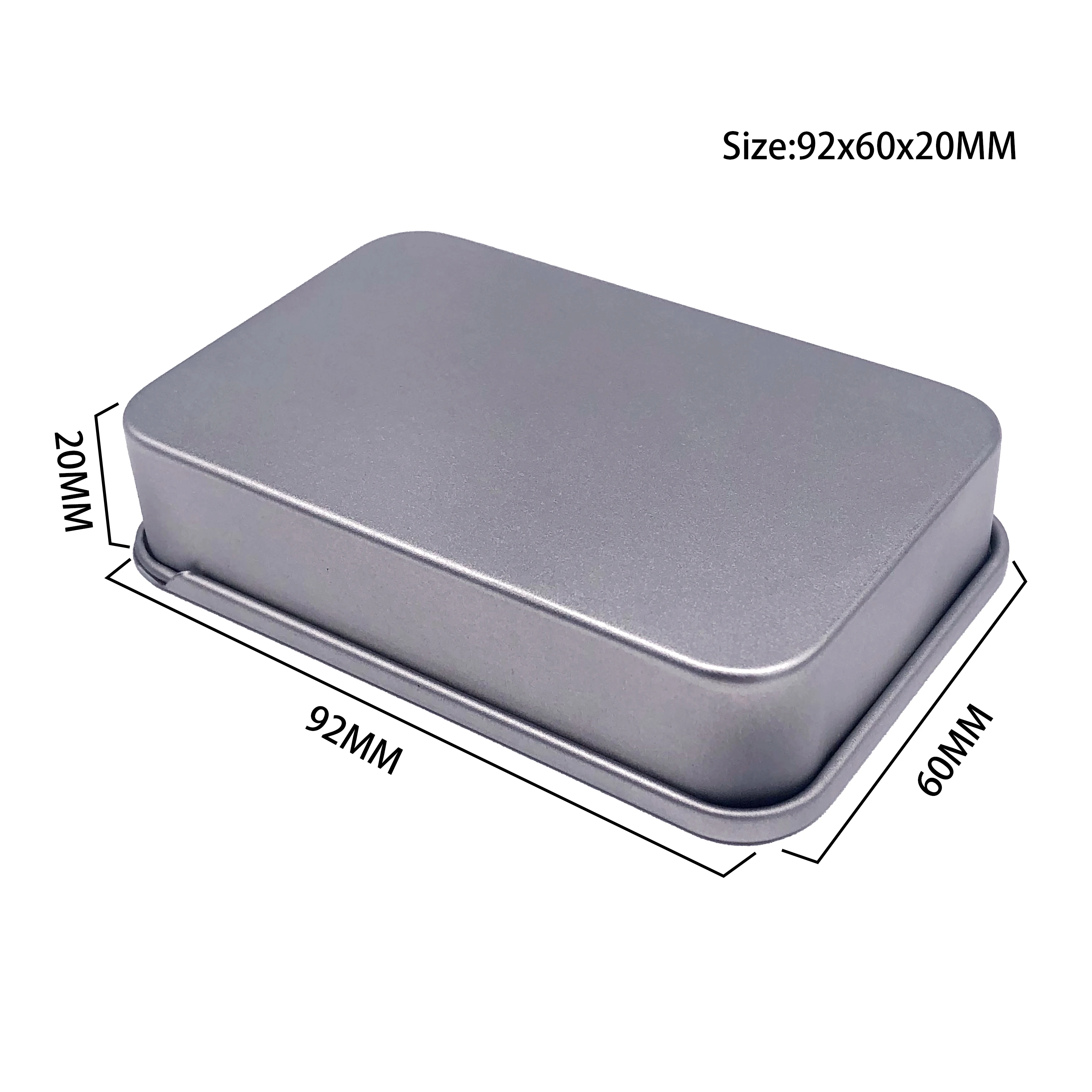 2024 Hot sales snus tin box metal mini square tin box  with slide  tin box with lid