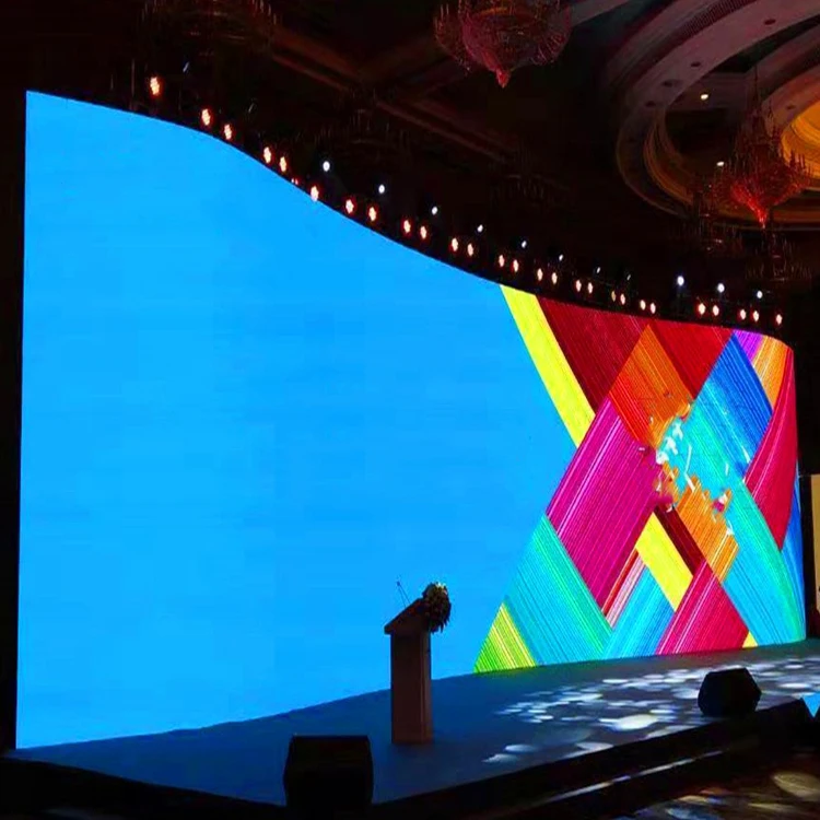 Best price p5 ph5mm pitch indoor full color video wall 320*160mm soft flexible led module for led display use