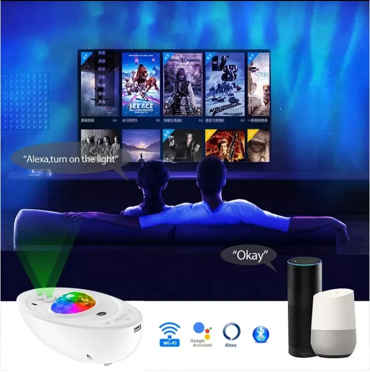 New 5 in 1 kids bedroom night light aurora star  projector table lamps sky 3ds switch atmosphere with 8 white noises