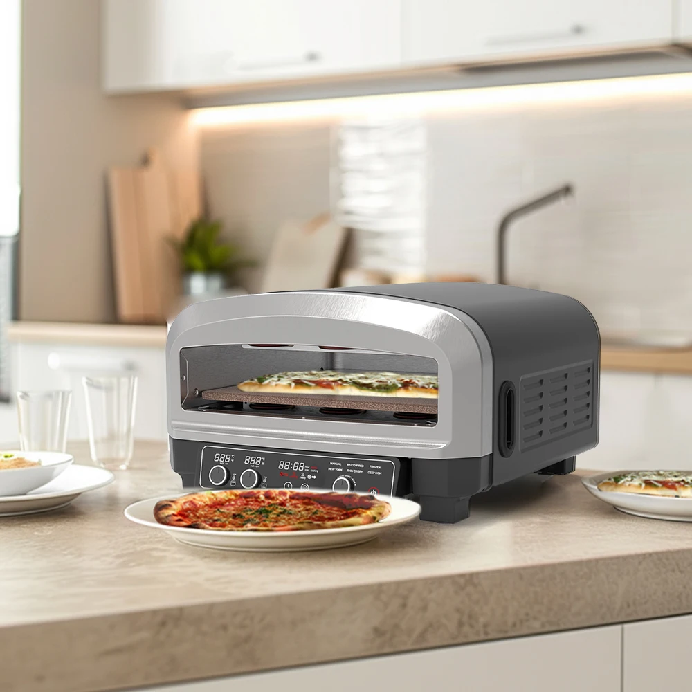 Household Multifunctional Electric Pizza Oven Desktop Ntc Control Baking Oven 2000W Pizza Oven