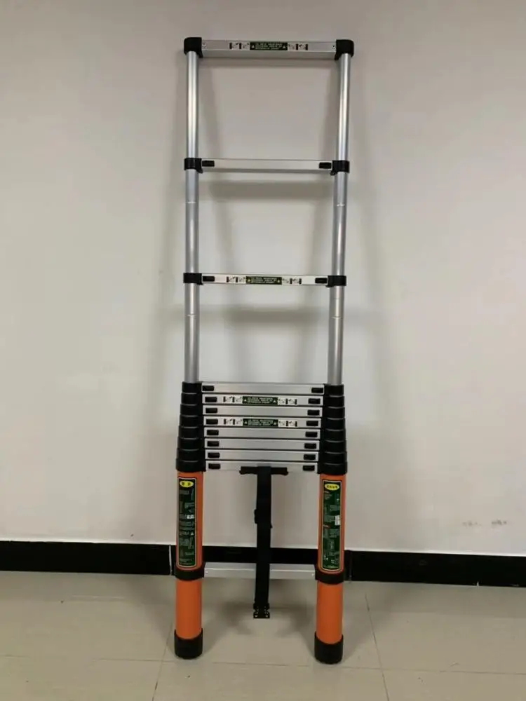 folding ladders feature aluminum telescopic extension ladder