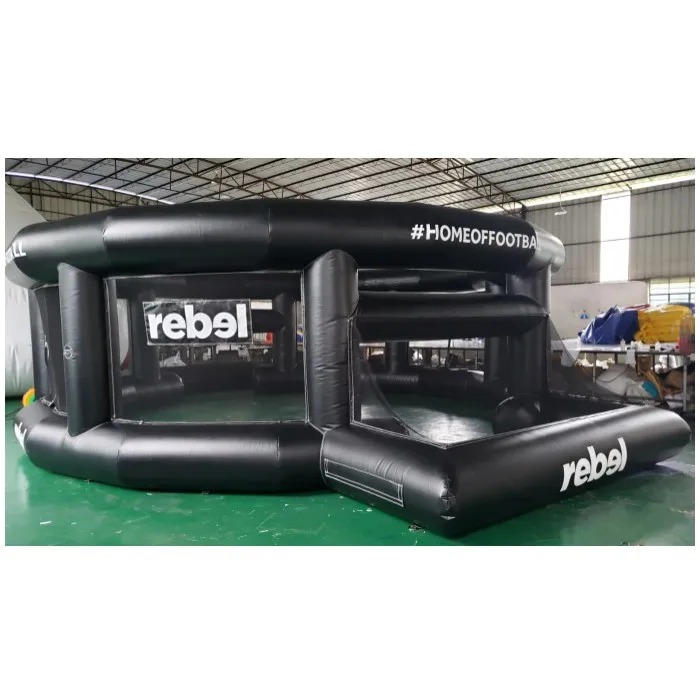 Custom made hexagon shape inflatable hungerball football sports game, Inflatable hungerball cage for sports team