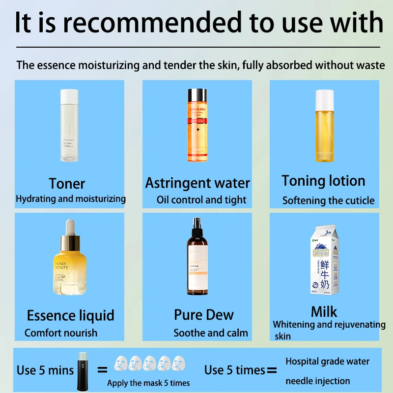 Hot selling Handy Mist face moisture spray Nano Mist Facial Skin Steam Care Nano Tanning Oil Sprayer