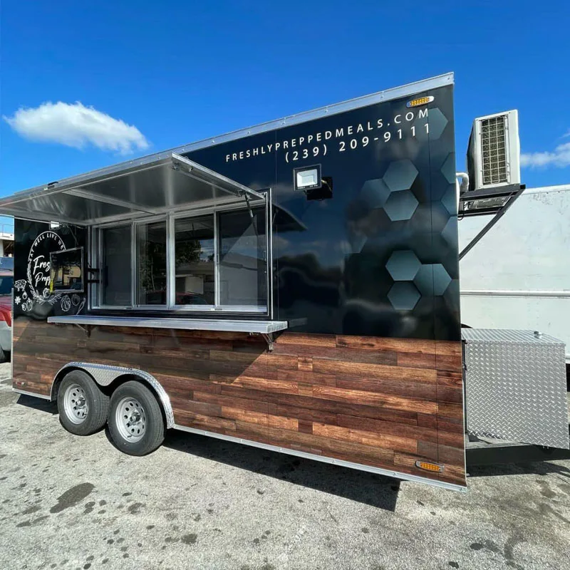 Customized Multifunctional Mobile Food Cart Ice Cream Food Trailer Coffee Food Truck Equipment Pizza Hamburger Camper Cart