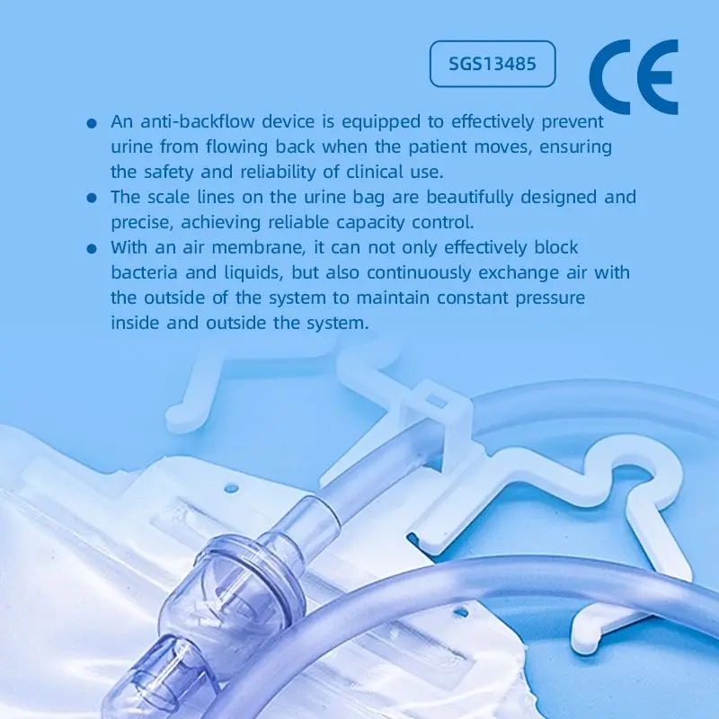 Hot Sales Disposable Collection Urinary Medical Plastic Medical Peritoneal Dialysis Urine Drainage Bags