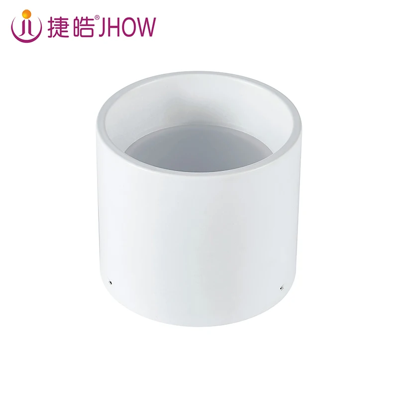 
JHOW M2418 Indoor Cylinder Black and White Aluminium housing 18W Ceiling Surface Mounted LED Downlight Surface LED ceiling light 