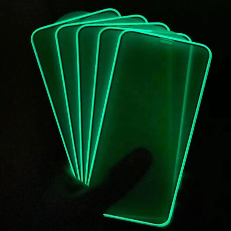 Mica luminosa Vidrio templado luminoso 0.3 mm Luminous Tempered glass Screen protector for iphone samsung huawei xiaomi
