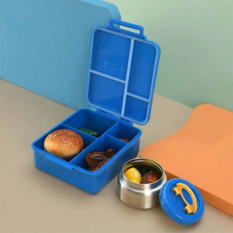 Aohea BPA-Free Baby Lunch box Food Container for School Lunches Microwave Safe Style Compartment Kids Bento Box