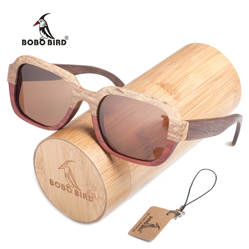 New design brand ultralight OEM TAC polarized wooden sunglass hot sale wooden sunglasses