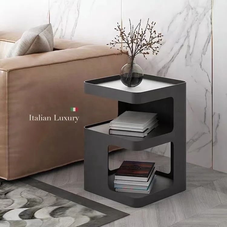 Italian luxury minimalist bedside table smart coffee table side tables for living room modern
