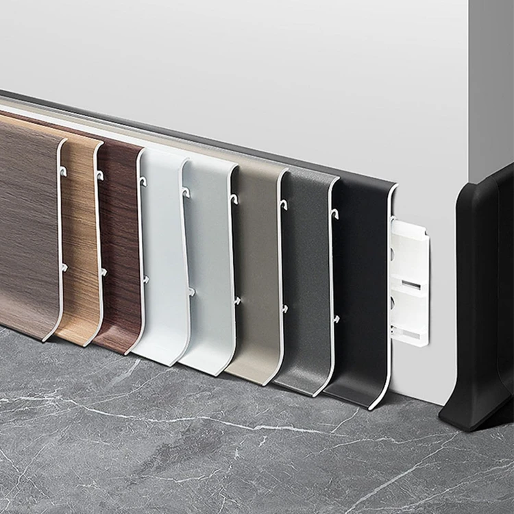 Hot Sale Flooring Baseboard Wall Decoration Aluminium Baseboard Skirting Profile Skirting Board