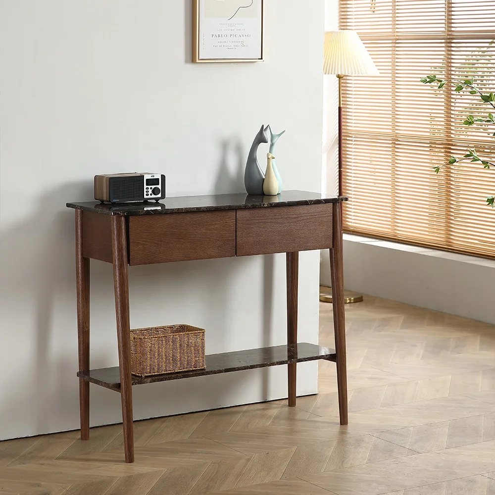 MIDOSO wholesale simple modern luxury entrance marble top hallway entrance console table