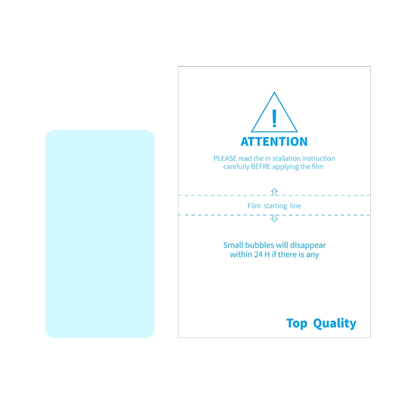 Anti blue light phone screen protector hydrogel film protective matte tpu film hidrogel sheet