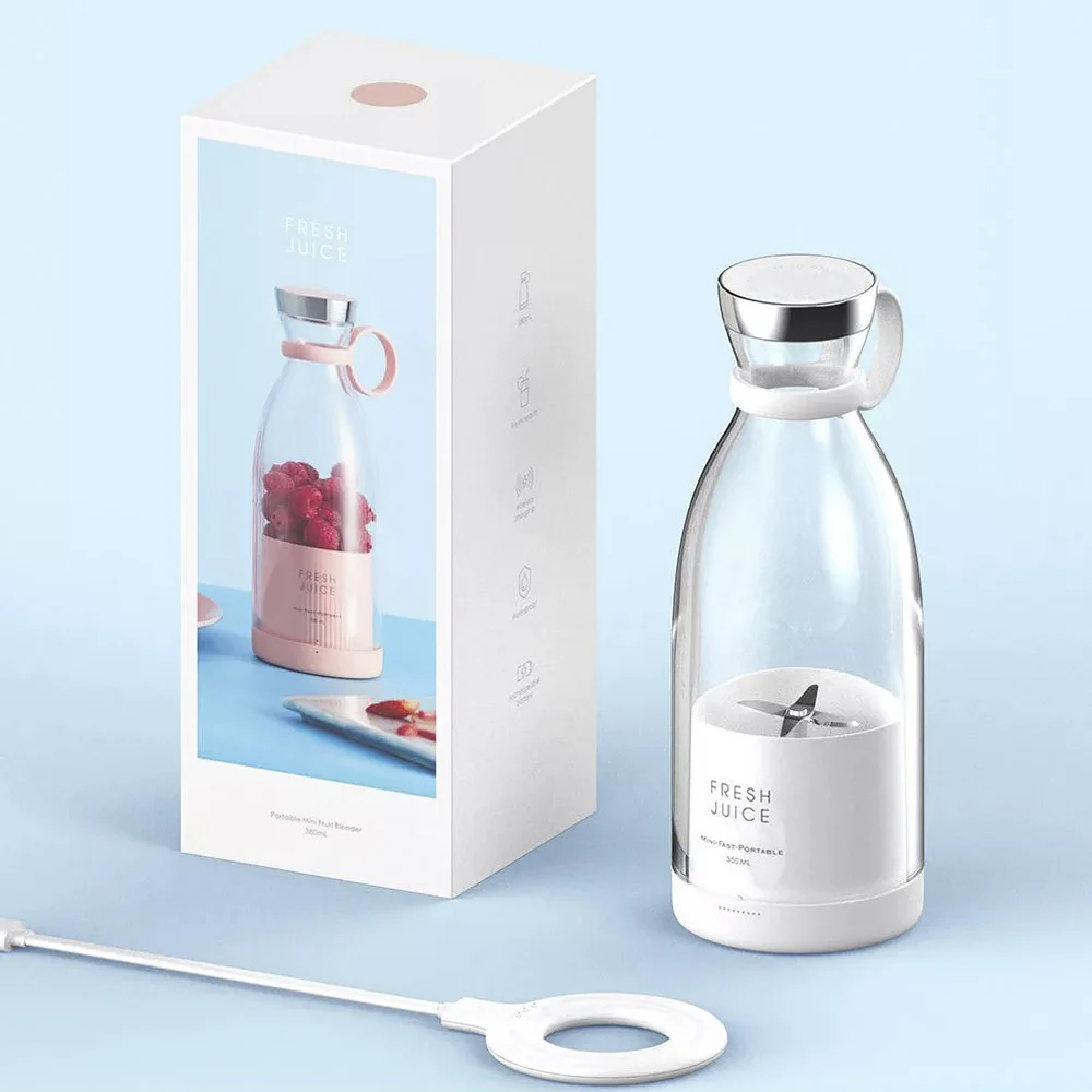 In Stock Smart Mini Juicer Bottles 350ML Household USB Rechargeable Mini Electric Mixeur De Fruit Portable Fresh Juice Blender