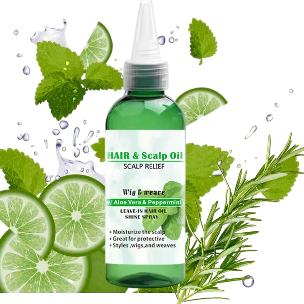 Private Label Natural Organic Biotin Keratin Anti Loss Regrowth Hair Treatment Scalp Care Products Hair Growth Oil Serum