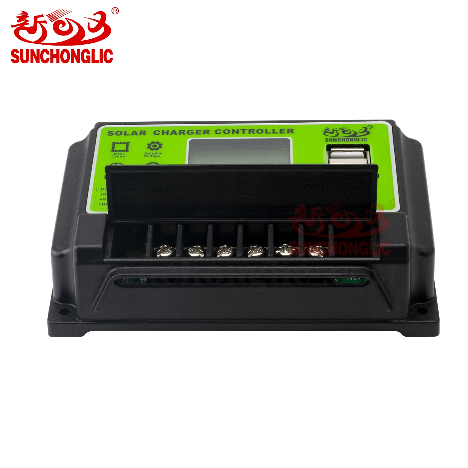 Sunchonglic solar controller regulator 12V 24V 20A PWM solar controller charger