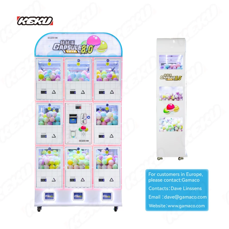 KEKU Popular Gachapon Machine in Mall Wholesale Gashapon Capsule Toys From Factory Support OEM