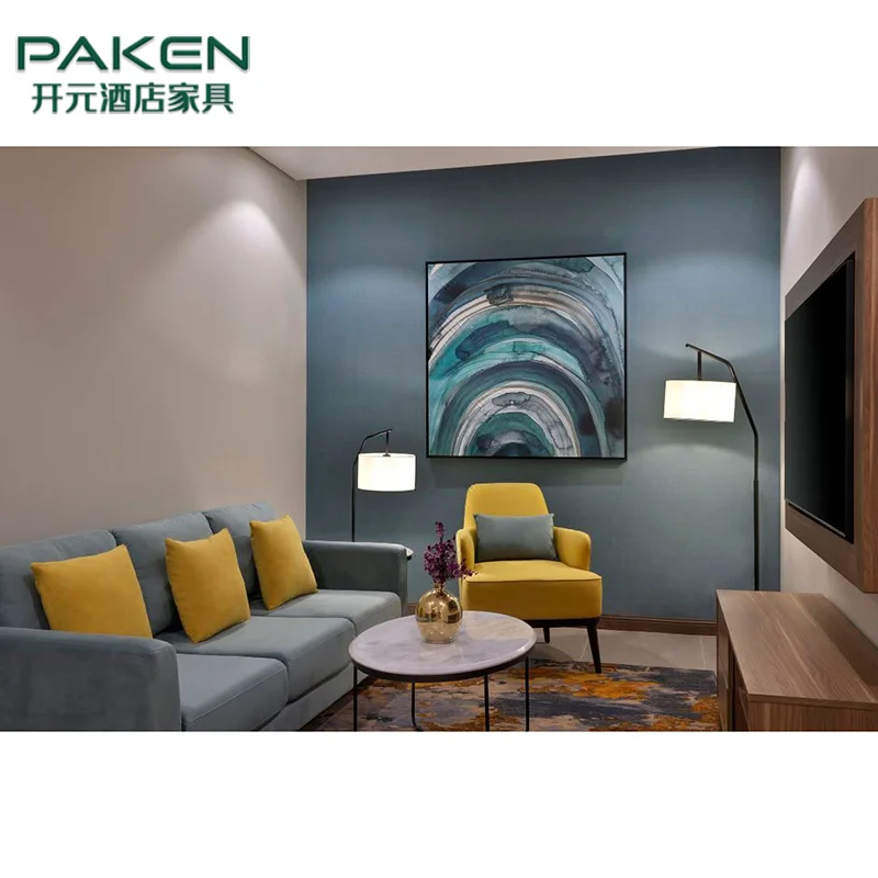 Holiday Inn express Hotel Modern King Size Wooden Headboard Bed Room Suites Hotel Bedroom Furniture