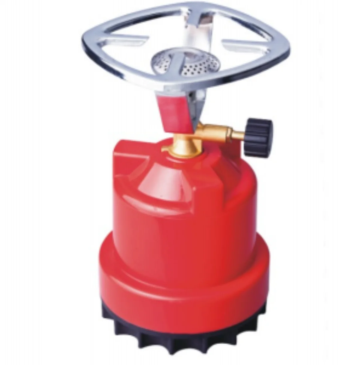 Propane Stove Portable Isobutane Camping Stove with Gas Adapter Single Burner Backpacking Camp Stove for Hiking and Emergency