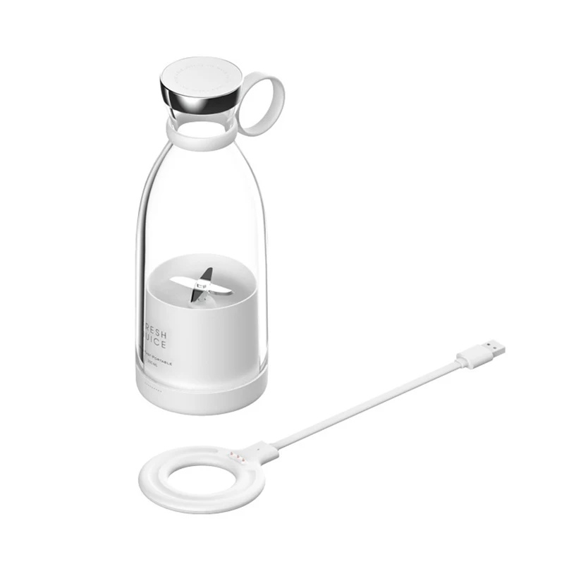 Electric Mini Portable Juicer Cup Bottle Travel Wireless Charging Fruit Mixer Blender